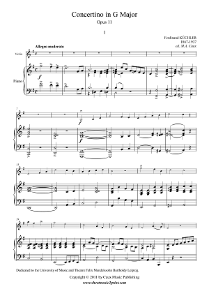 Küchler : Concertino Op. 11