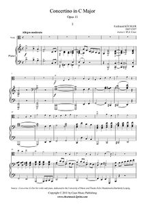 Küchler : Concertino Op. 11 - Viola