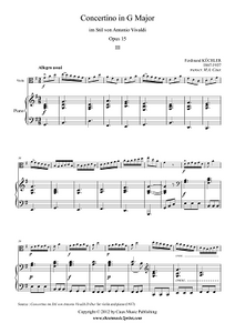 Kuchler : Concertino Op. 15 (3/3) - Viola