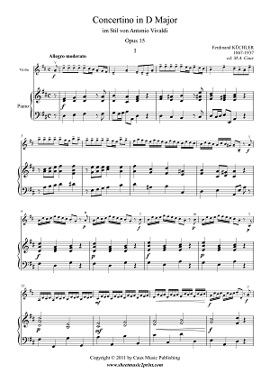 Concertino in D Major, Op. 15 (1/3)