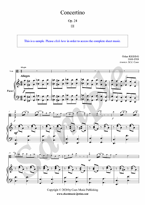 Concertino in C Major, Op. 24 (3/3 : Allegro)