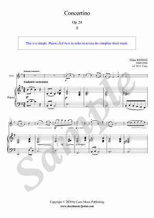 Rieding : Concertino Op. 24 (2/3 : Andante sostenuto)