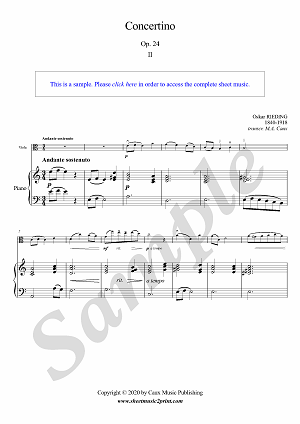 Concertino in C Major, Op. 24 (2/3 : Andante sostenuto)