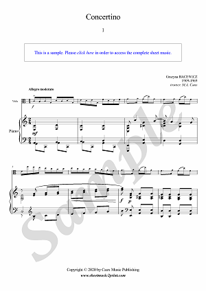 Concertino in C Major (1/3 : Allegro moderato)