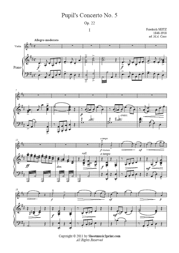 Seitz : Concerto No. 5, Op. 22 (1/3)