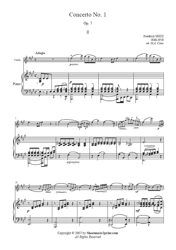 Seitz : Concerto Op. 7 (II : Adagio)