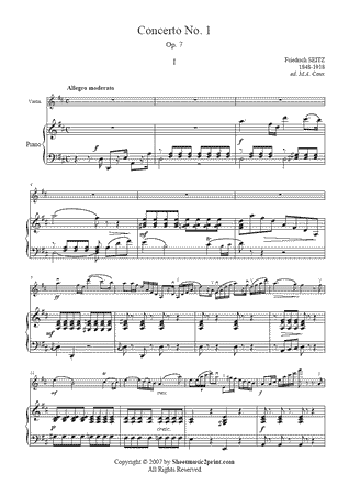 Concerto No. 1 in D Major, Op. 7 (I)