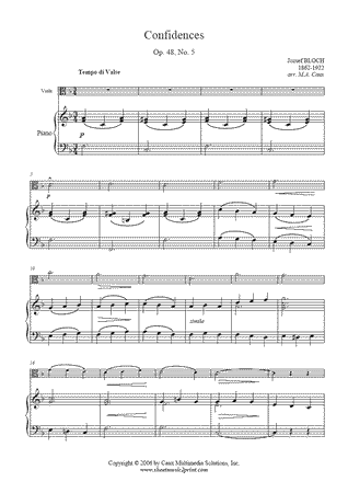 Confidences, Op. 48, No. 5