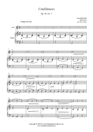 Confidences Op. 48, No. 5