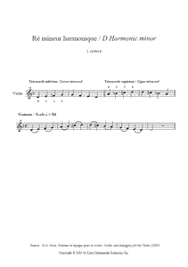 D Harmonic minor - Violin