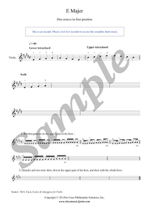 Violin : E Major Scale & Arpeggio - Grade 1
