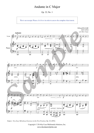 Andante in C Major, Op. 22, No. 1