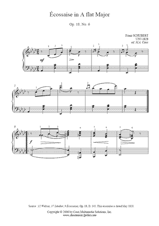 Ecossaise D 145, Op. 18, No. 6