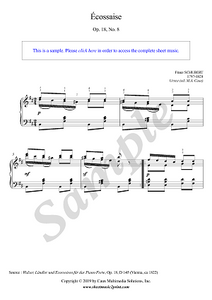 Schubert : Ecossaise D 145, Op. 18, No. 8