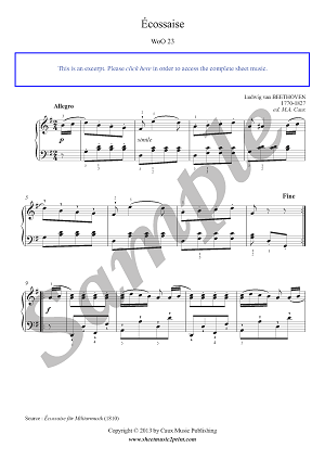 Écossaise in G Major, WoO 23