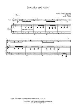 Écossaise in G Major, WoO 23