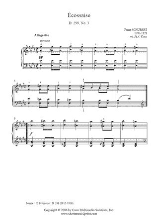 Ecossaise D 299, No. 3