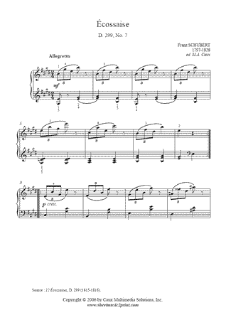 Ecossaise D 299, No. 7