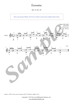 Écossaise in A minor, Op. 33, No. 10