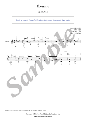 Écossaise in A minor, Op. 33, No. 2