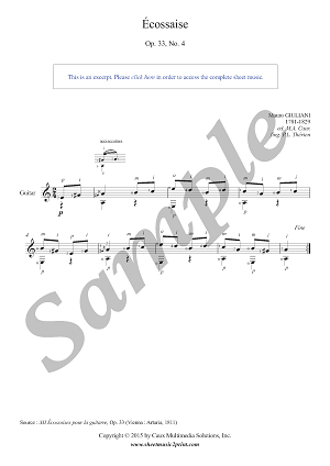 Écossaise in A minor, Op. 33, No. 4