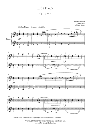 Elfin Dance, Op. 12, No. 4