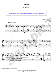 Gurlitt : Etude Op. 107, No. 7