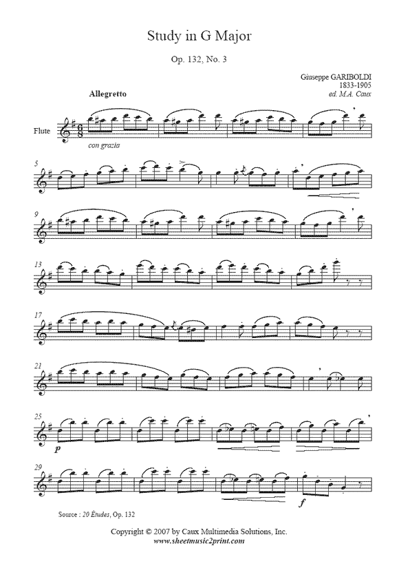 Gariboldi : Etude Op. 132, No. 3
