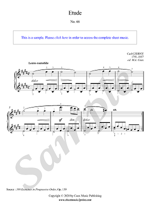 Etude in E Major, Op. 139, No. 66