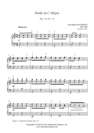 Study in C Major, Op. 176, No. 24