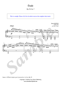 Bertini : Etude Op. 29, No. 7