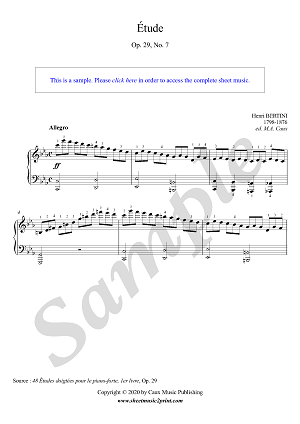 Etude in C minor, Op. 29, No. 7