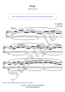 Bertini : Etude in C minor, Op. 32, No. 34
