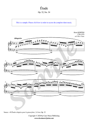 Etude in C minor, Op. 32, No. 34