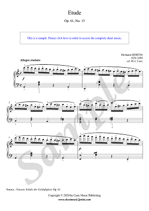 Etude in A minor, Op. 61, No. 13