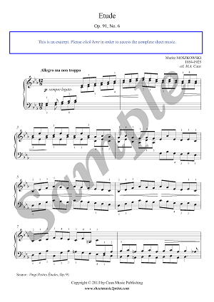 Etude in E flat Major, Op. 91, No. 6