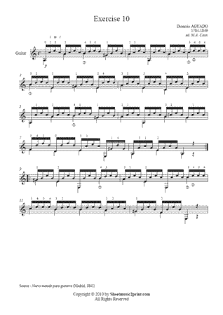 Exercise 10 in A minor