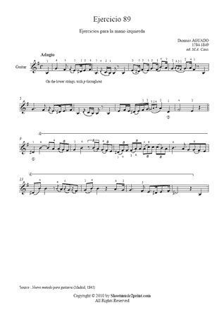 Exercise 89 in E minor