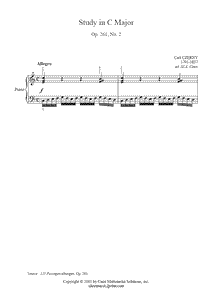 Czerny : Exercise Op. 261, No. 2