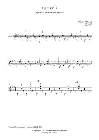 Exercise 3 in A Major