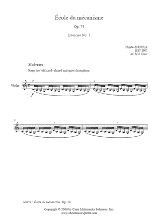 Exercise Op. 74, No. 1 (<em>École du mécanisme</em>)