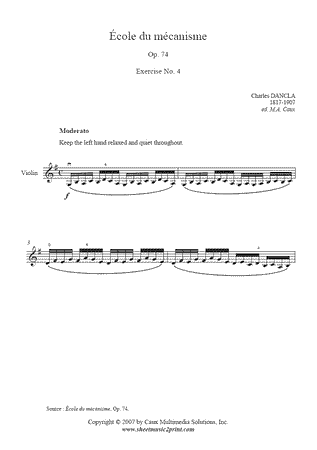 Exercise Op. 74, No. 4 (<em>École du mécanisme</em>)