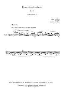 Dancla : Exercise Op. 74, No. 6 - Viola