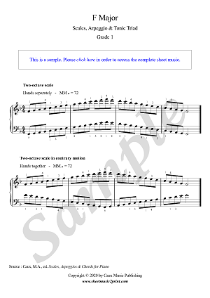 F Major - Grade 1