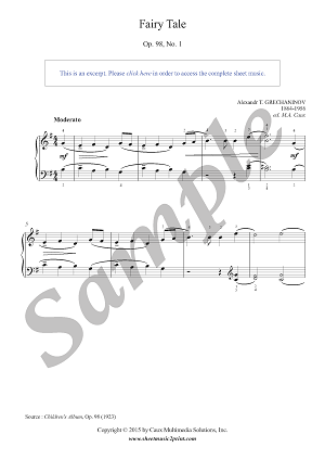 Fairy Tale, Op. 98, No. 1