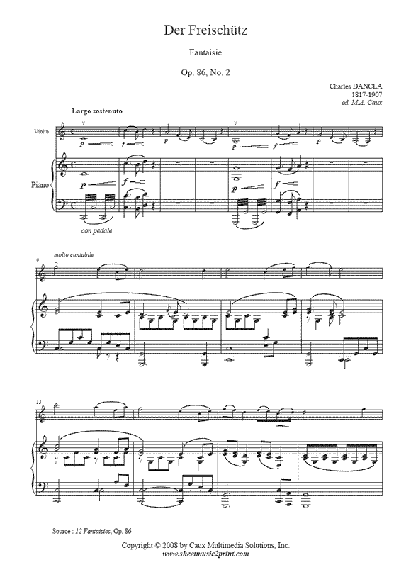 Dancla : Fantaisie Op. 86, No. 2