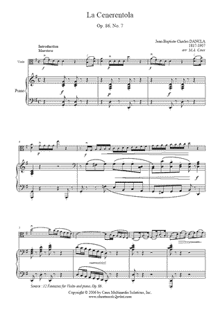 Fantaisie Op. 86, No. 7 (<em>La Cenerentola</em>)