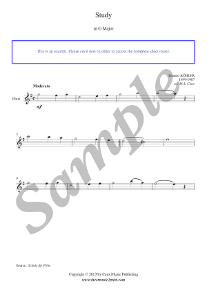 Study in G Major : Moderato - Grade 1