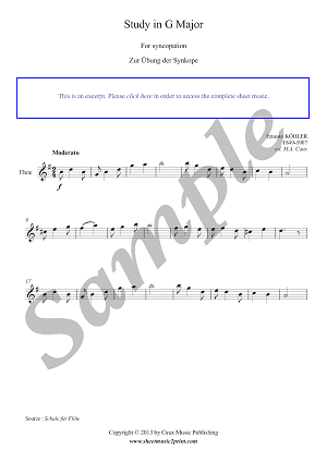 Study in G Major : Syncopation - Grade 2