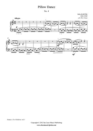 Bartok : For Children Vol. 1, No. 4